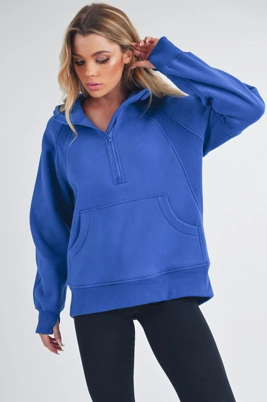 Long Sleeve Drea Half-Zip Hoodie