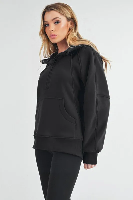 Long Sleeve Drea Half-Zip Hoodie
