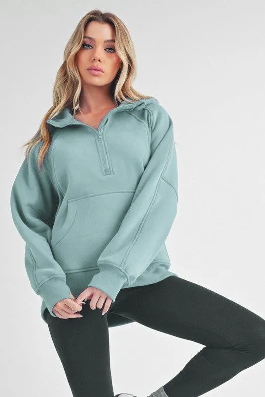 Long Sleeve Drea Half-Zip Hoodie