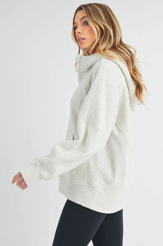 Long Sleeve Drea Half-Zip Hoodie