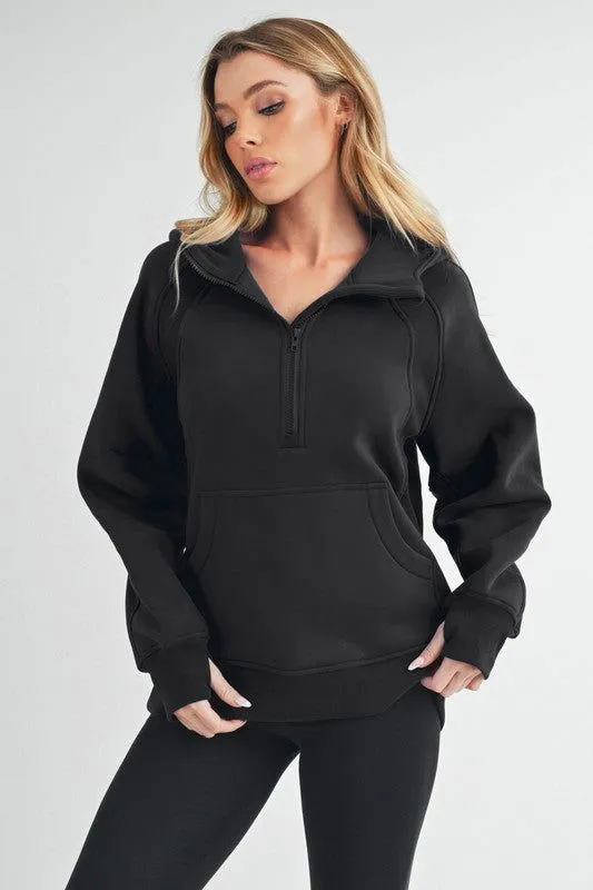 Long Sleeve Drea Half-Zip Hoodie