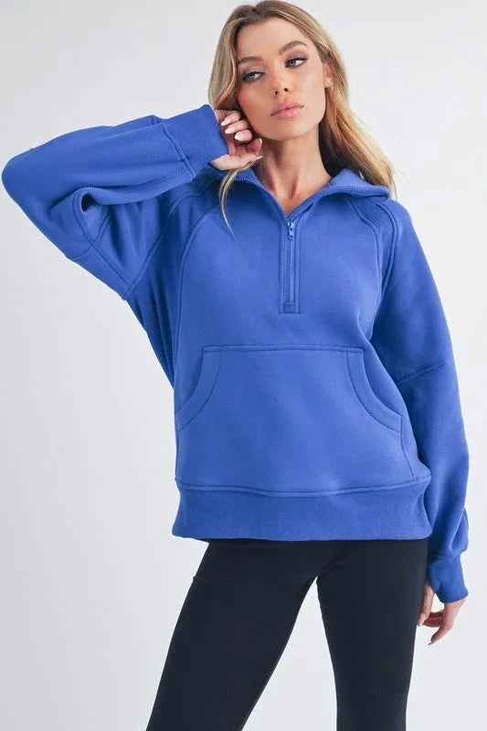 Long Sleeve Drea Half-Zip Hoodie