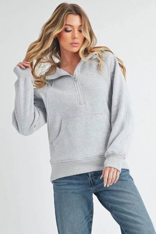 Long Sleeve Drea Half-Zip Hoodie