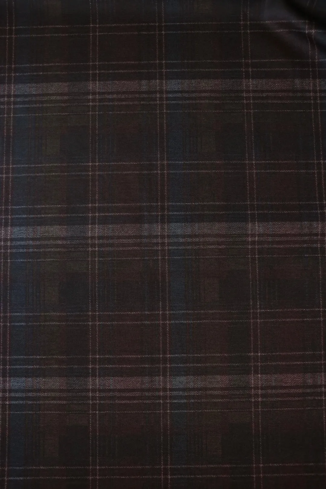 Mahogany Madras Plaid Premium Ponte Print