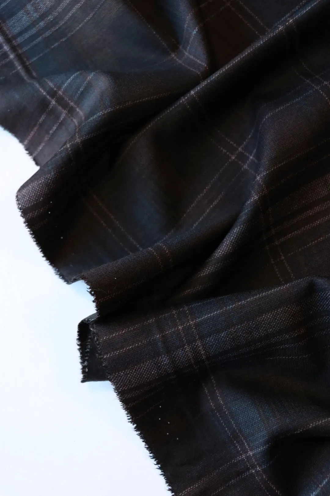 Mahogany Madras Plaid Premium Ponte Print