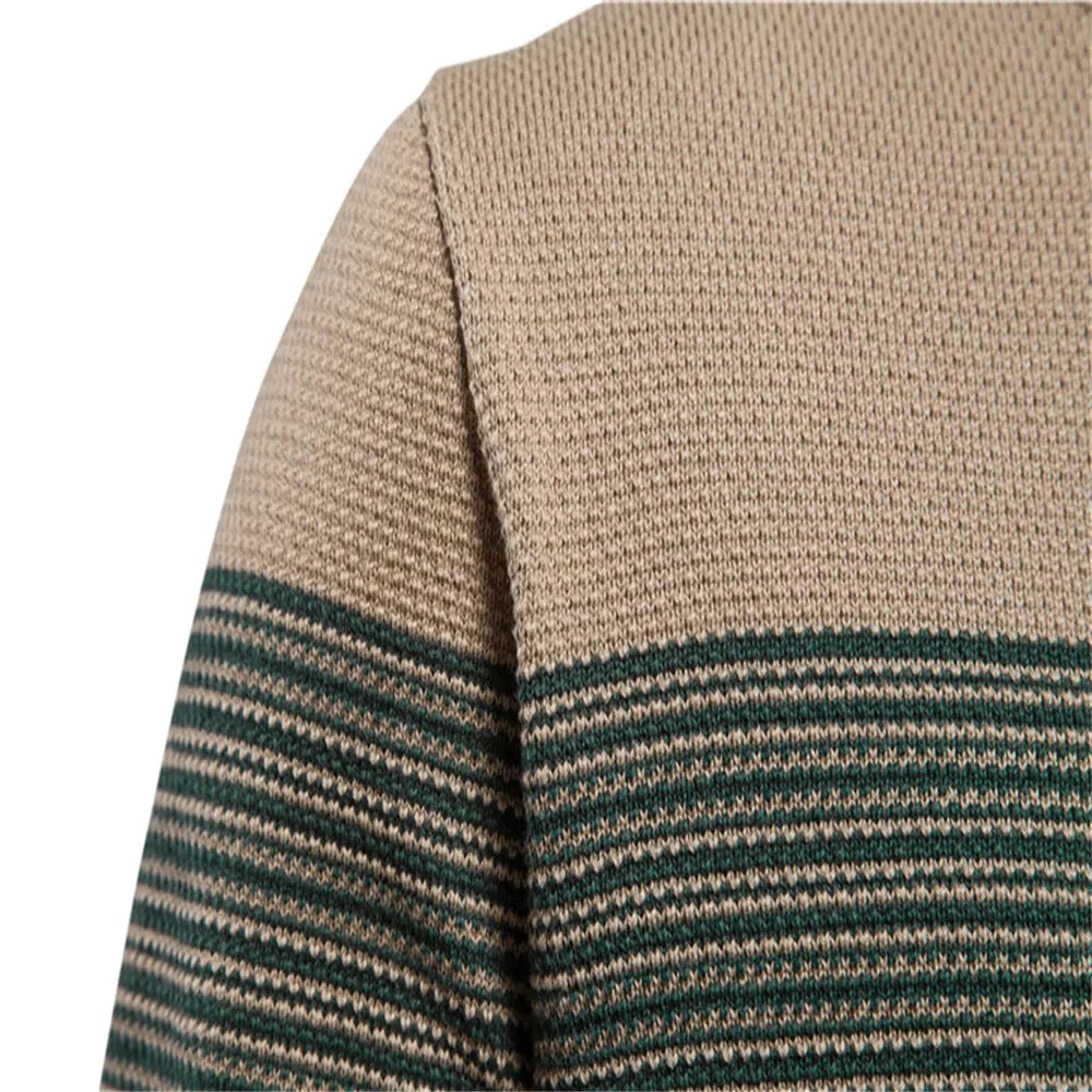 Men's Fine Stripe Knitted Sweater