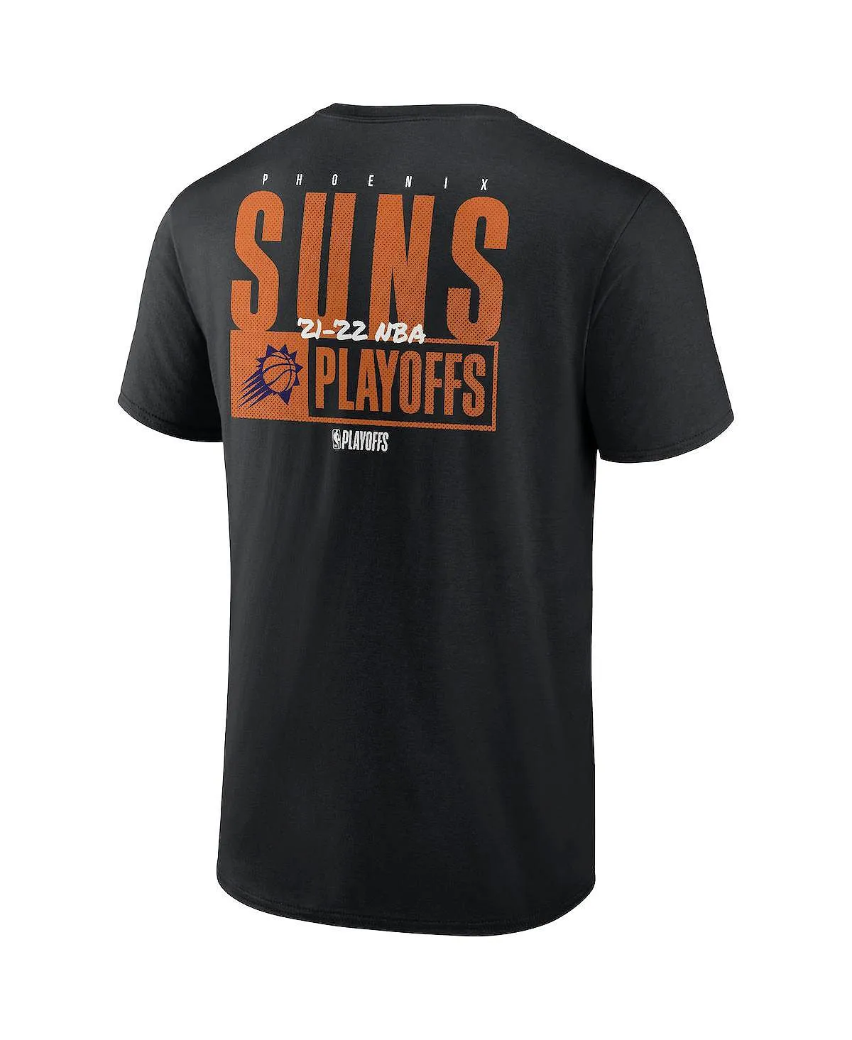 Men's phoenix suns 2022 nba playoffs dunk fanatics t shirt black