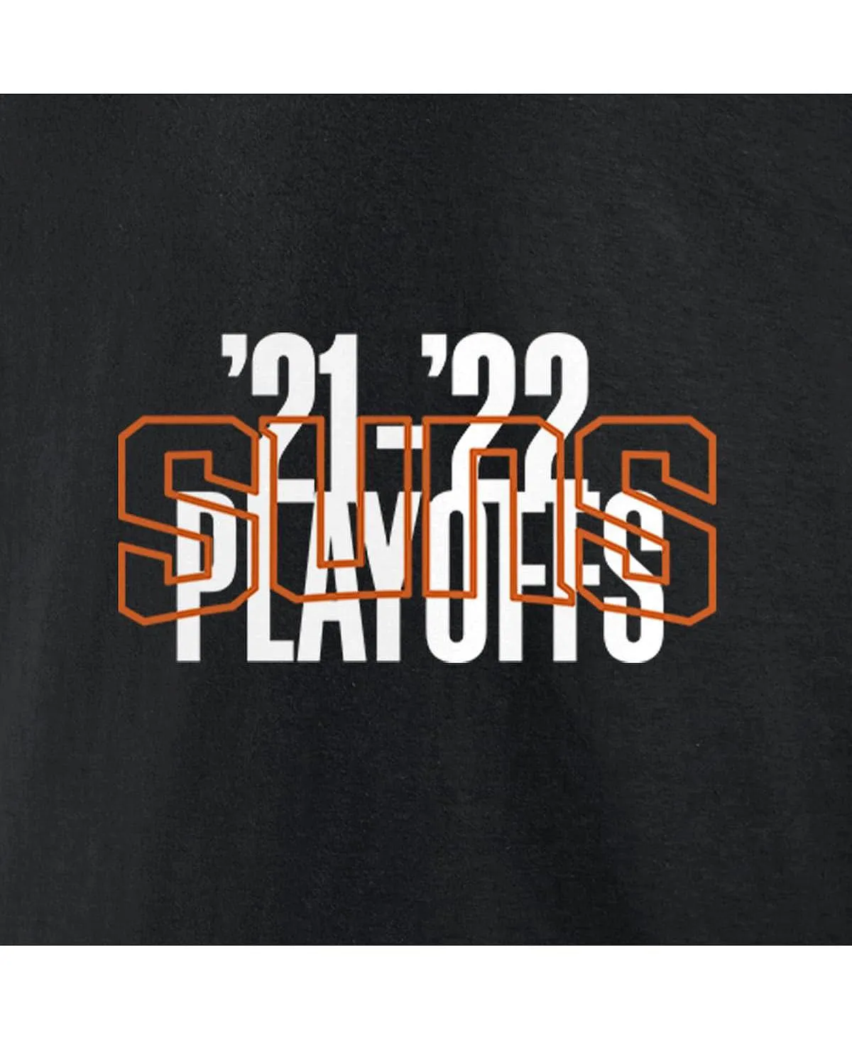 Men's phoenix suns 2022 nba playoffs dunk fanatics t shirt black