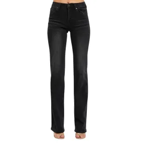 Mid Rise Slim Straight Jeans