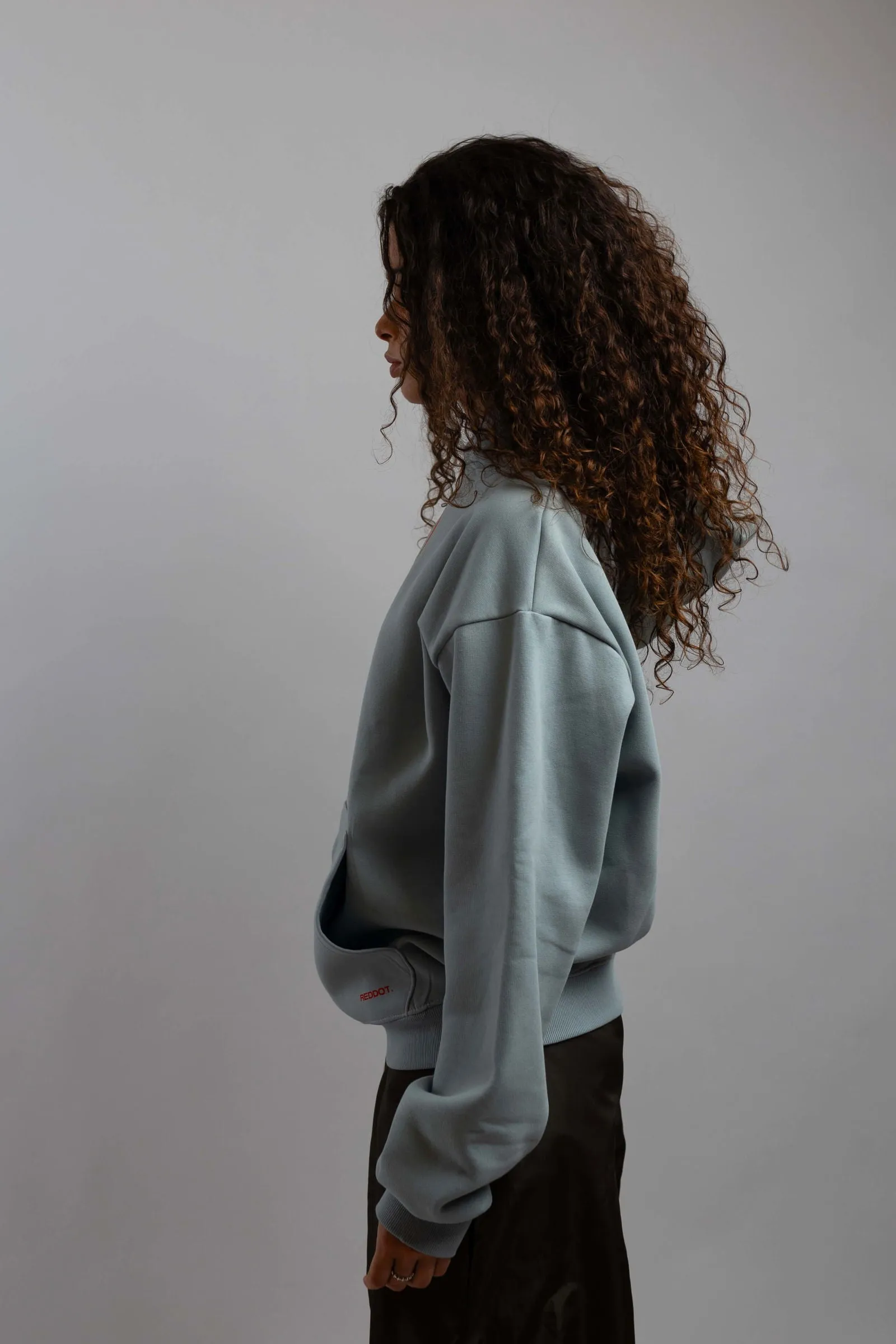 No Photo Please Hoodie-Light Blue