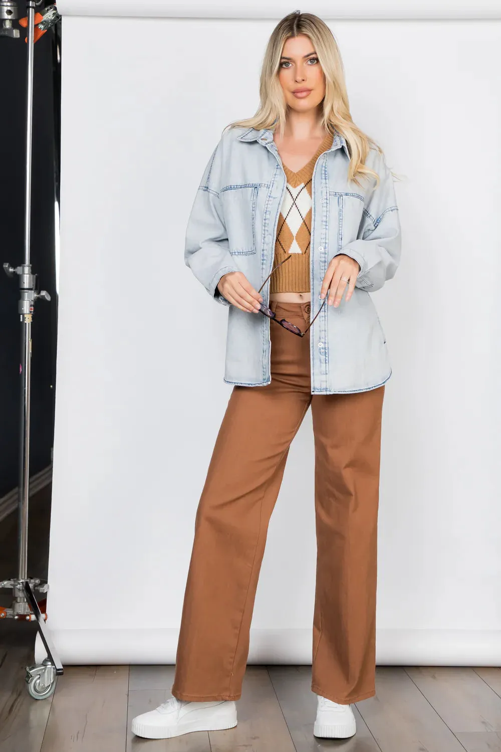 Oversized Denim Shacket