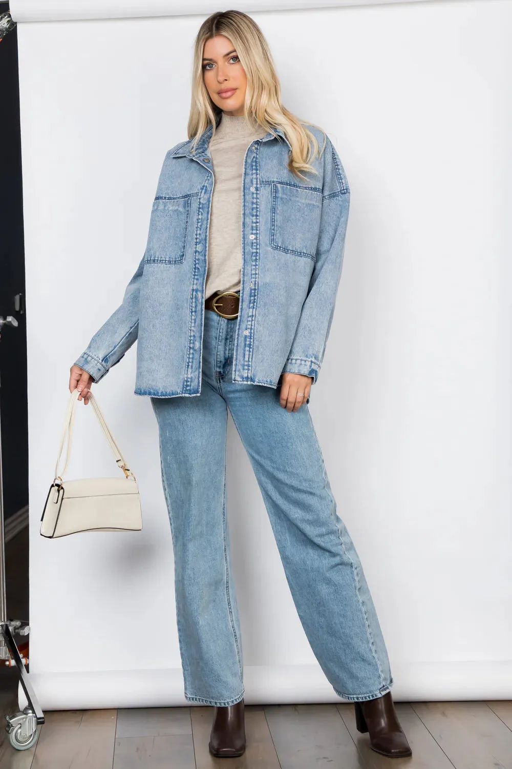 Oversized Denim Shacket