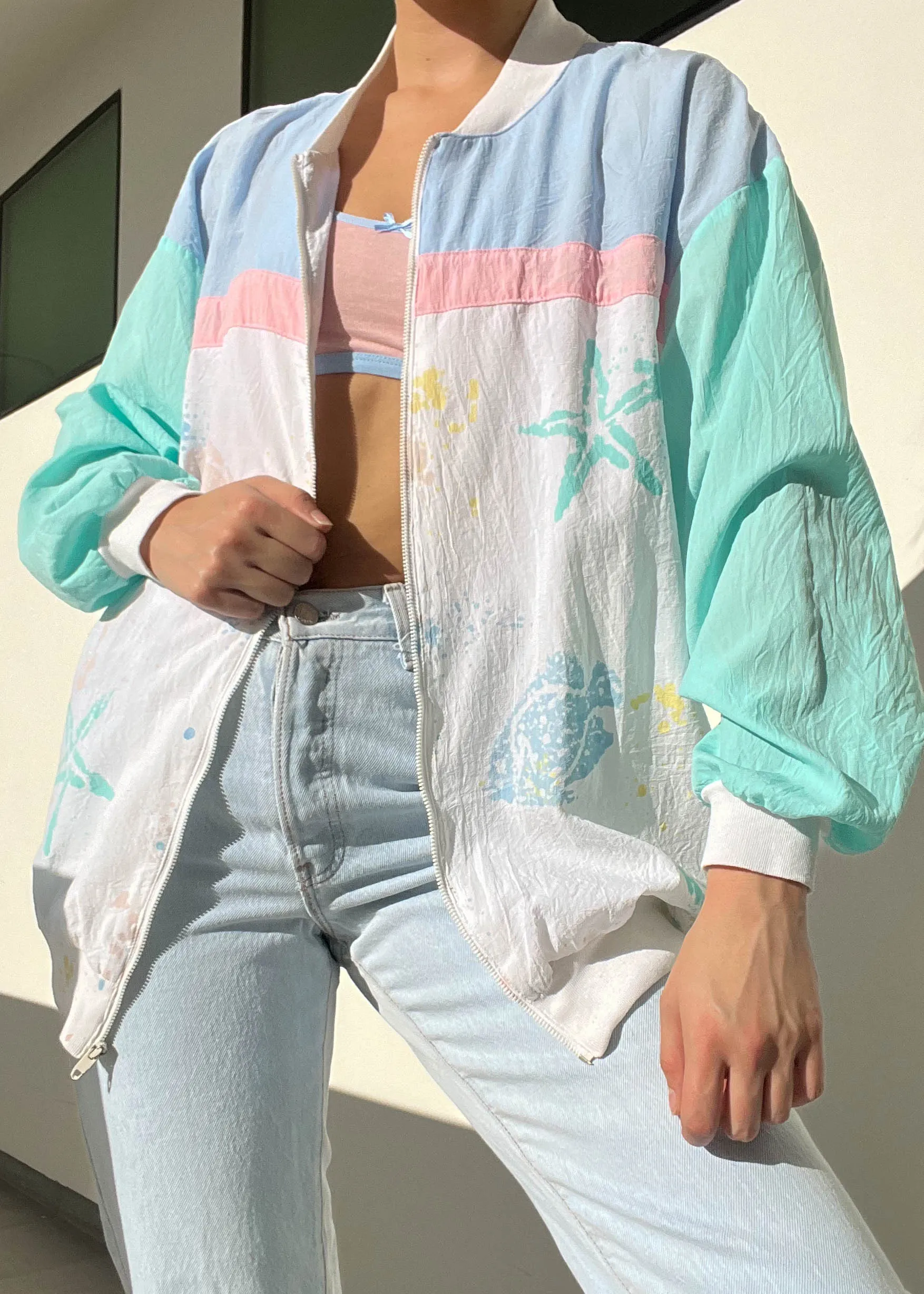 Pastel 80's Windbreaker (M)
