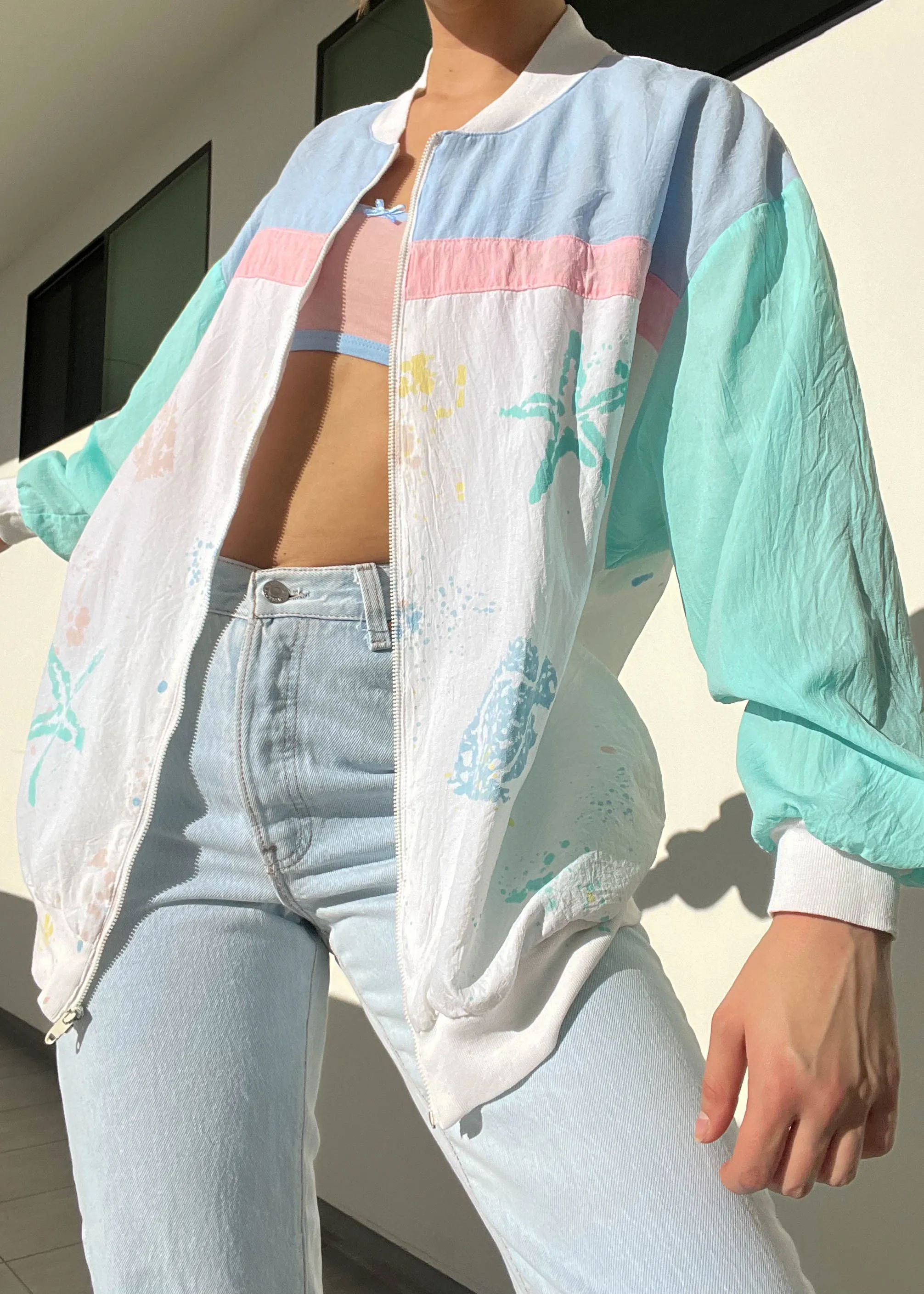 Pastel 80's Windbreaker (M)