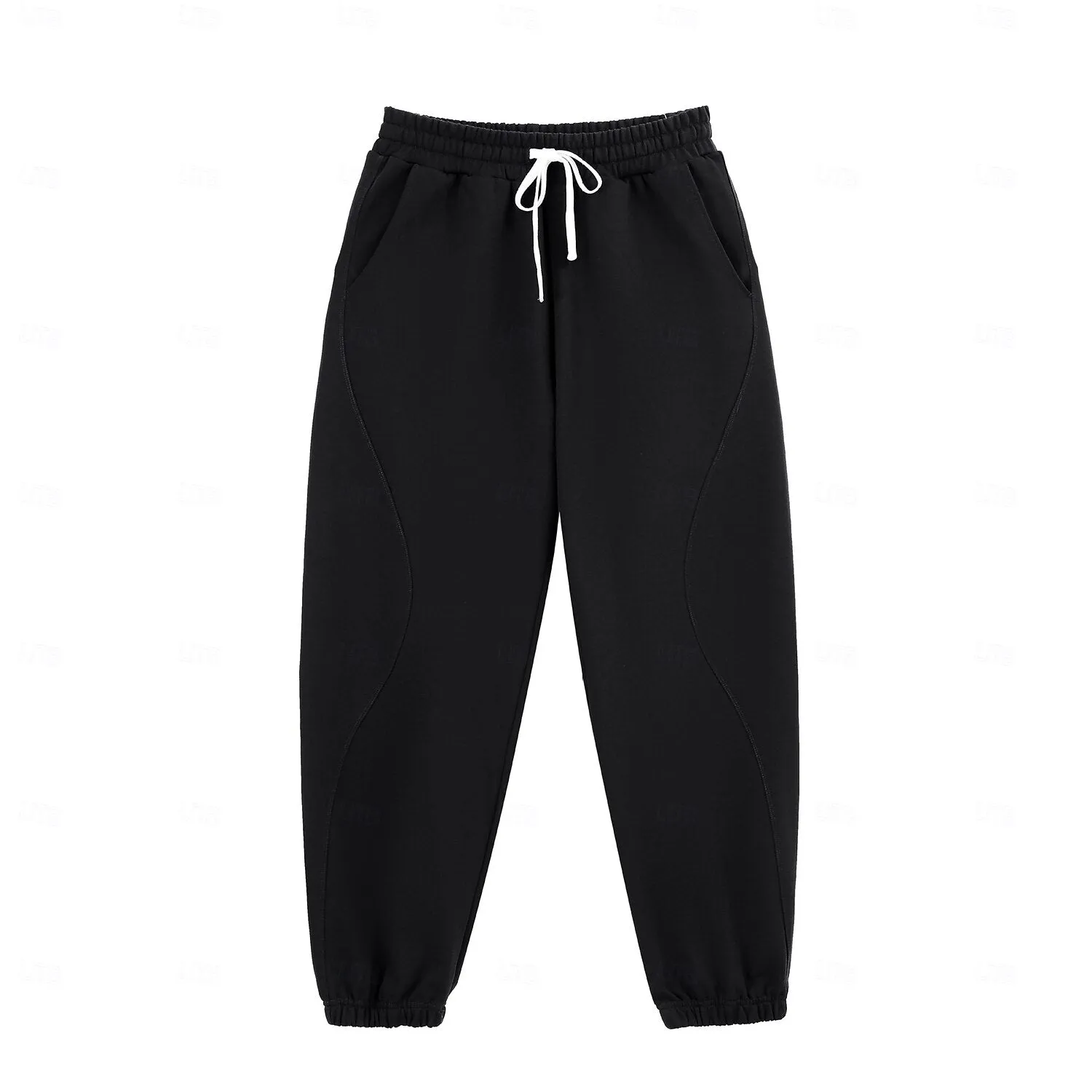 Patchwork Drawstring Active Joggers
