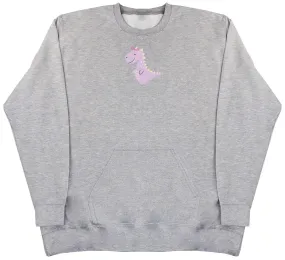 Pink Dino - Huge Oversized Hoodless Hoodie