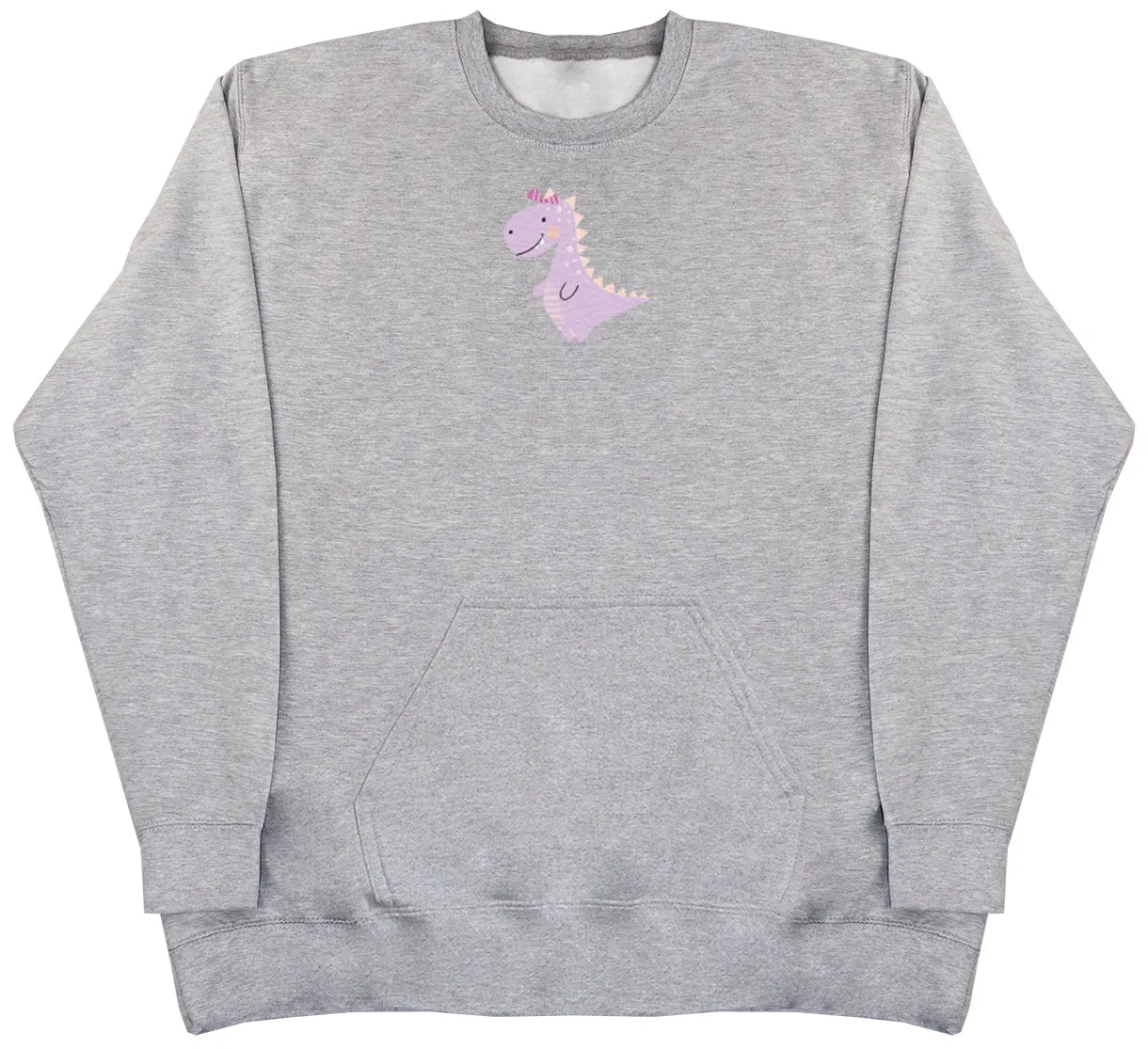Pink Dino - Huge Oversized Hoodless Hoodie
