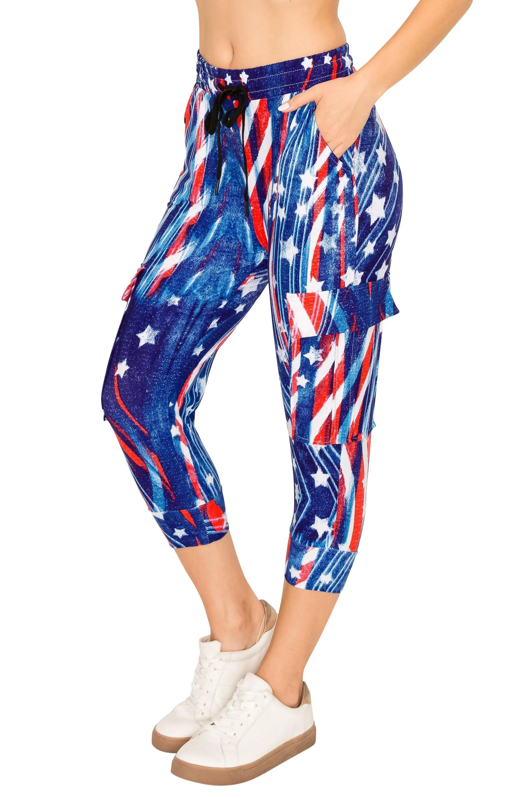 Print Design Capri Cargo Joggers