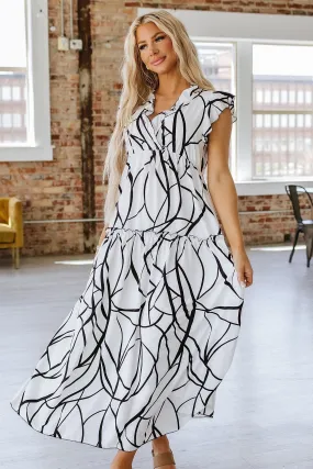 SALE - Hadleigh Abstract Print Maxi Dress | Size XL