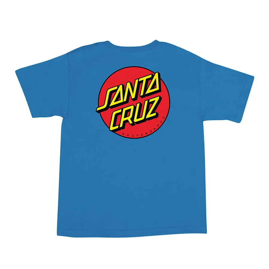 Santa Cruz Youth Classic Dot S/S T-Shirt Indigo