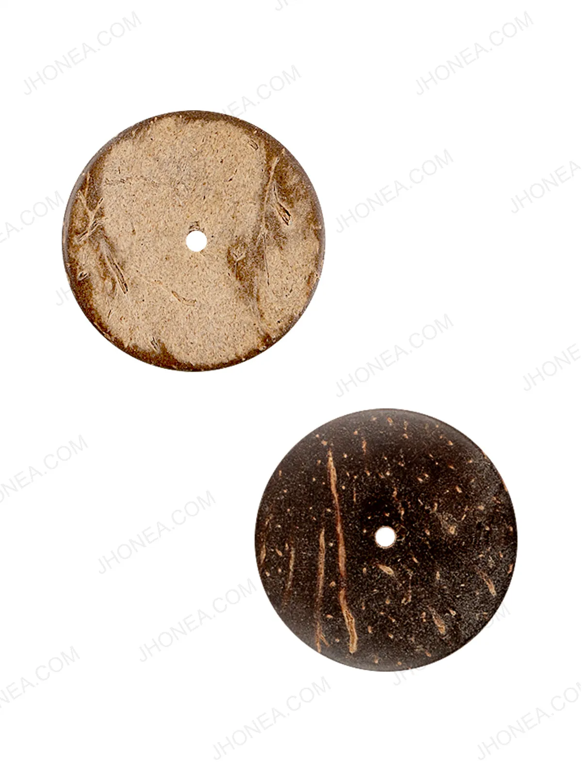 Single Hole Rivil-Civil Natural Coco Buttons