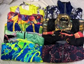 Ski Wear Funky Pattern and Crazy Design Windbreaker, 15 Pieces