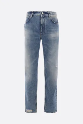 Slim-fit Distressed Denim Jeans