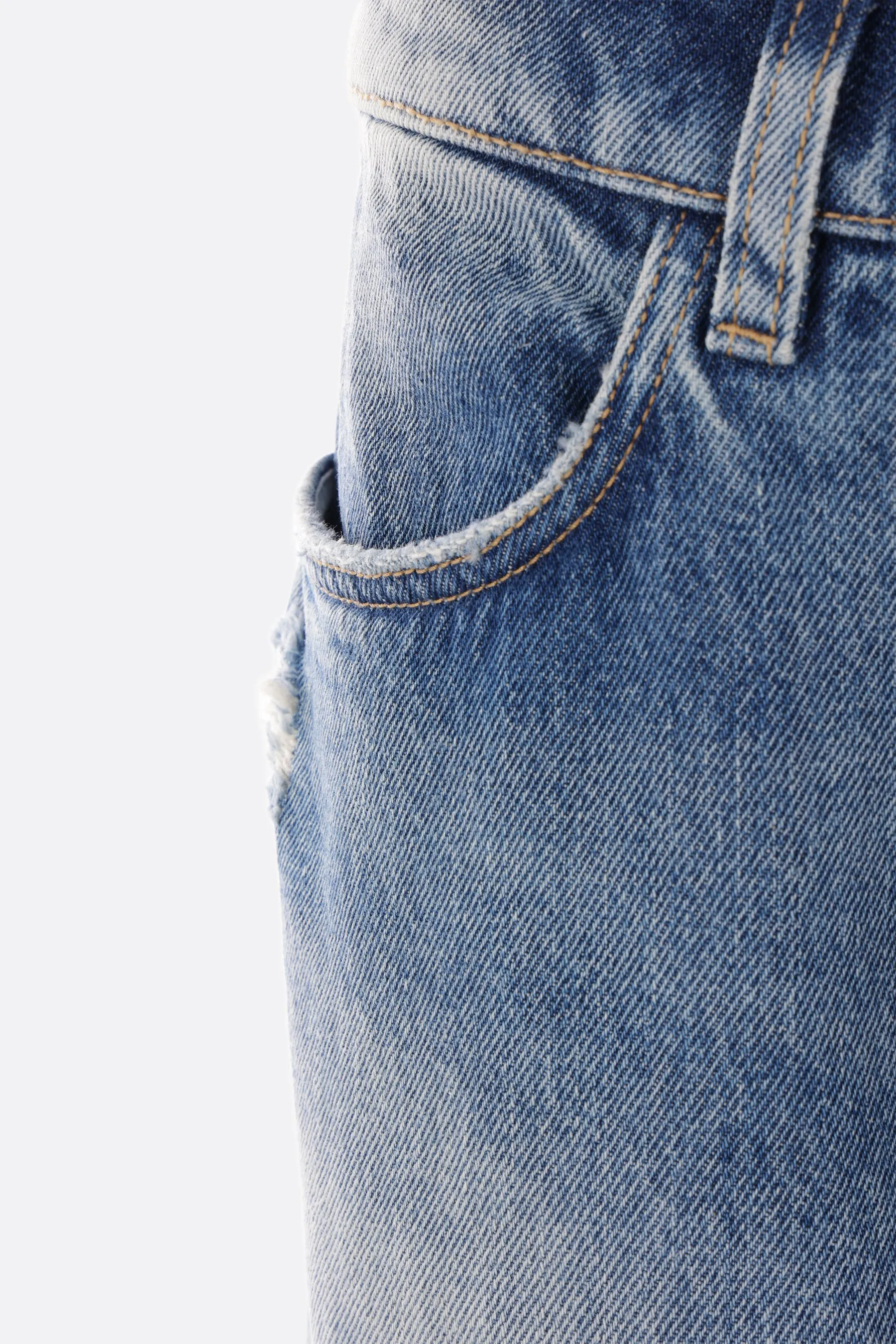 Slim-fit Distressed Denim Jeans