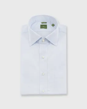 Slim-Fit Spread Collar Dress Shirt in Sky Poplin