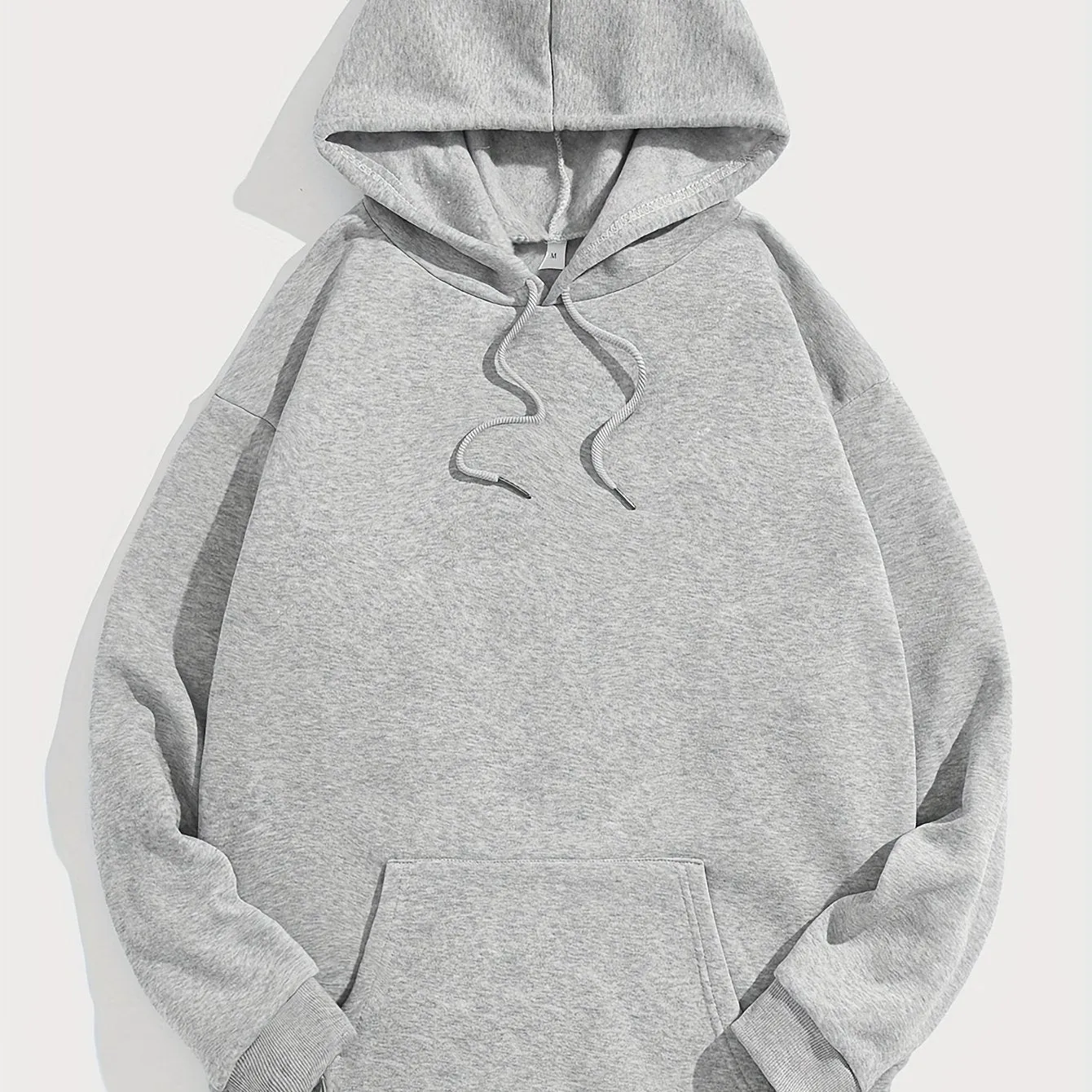 Soft Men's Casual Solid Color Hoodie, Trendy Hooded Sweatshirt For Spring/Autumn Wear, Outdoor Cloth