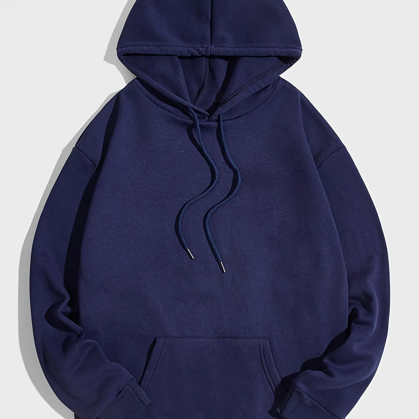 Soft Men's Casual Solid Color Hoodie, Trendy Hooded Sweatshirt For Spring/Autumn Wear, Outdoor Cloth