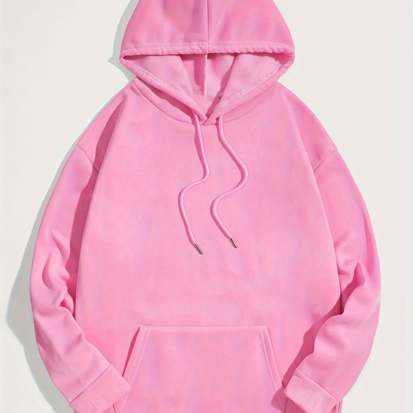 Soft Men's Casual Solid Color Hoodie, Trendy Hooded Sweatshirt For Spring/Autumn Wear, Outdoor Cloth