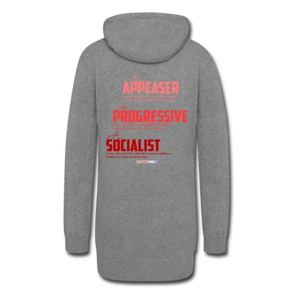 STOP FEEDING THE WOKEDILE! - Two-Sided Printing on Women's Hoodie Dress