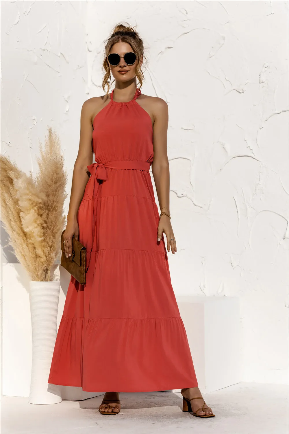 Timber Tie Waist Tiered Maxi Dress | 2 colors |