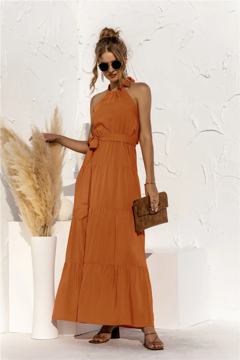 Timber Tie Waist Tiered Maxi Dress | 2 colors |