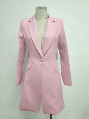 Trend4us Women’s Backless Blazer Dress