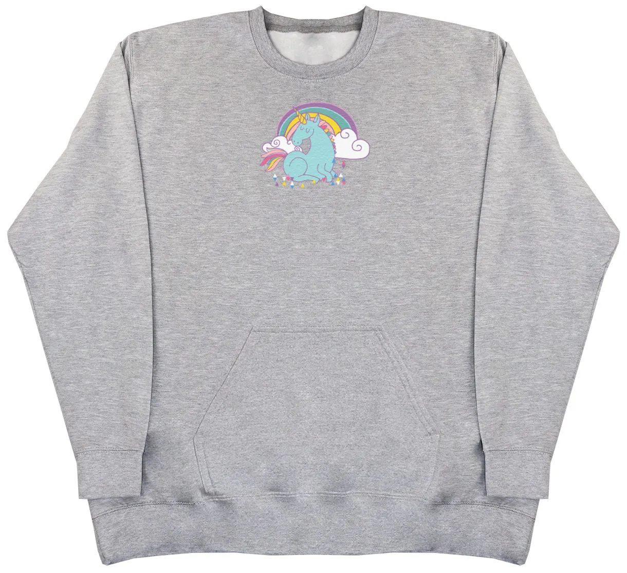 Unicorn Rainbow - Huge Oversized Hoodless Hoodie