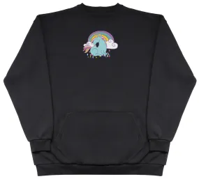 Unicorn Rainbow - Huge Oversized Hoodless Hoodie