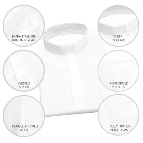 White Long Sleeve Clergy Shirt