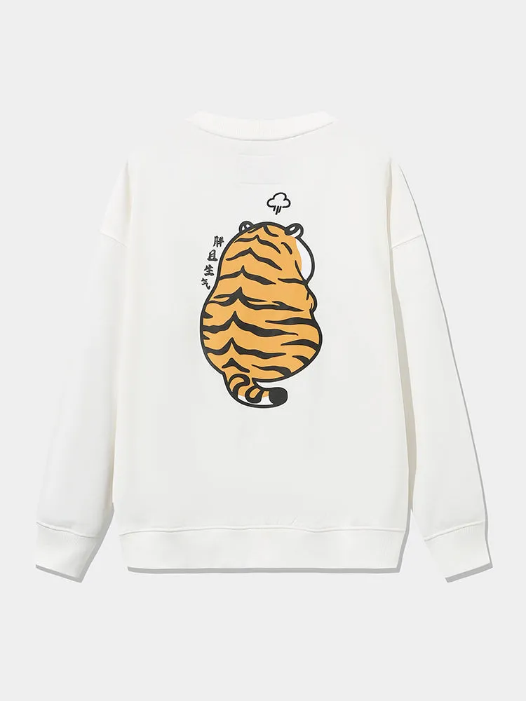 Women's IP - Tiger Power 340g 100% Cotton Loose Sweatshirt