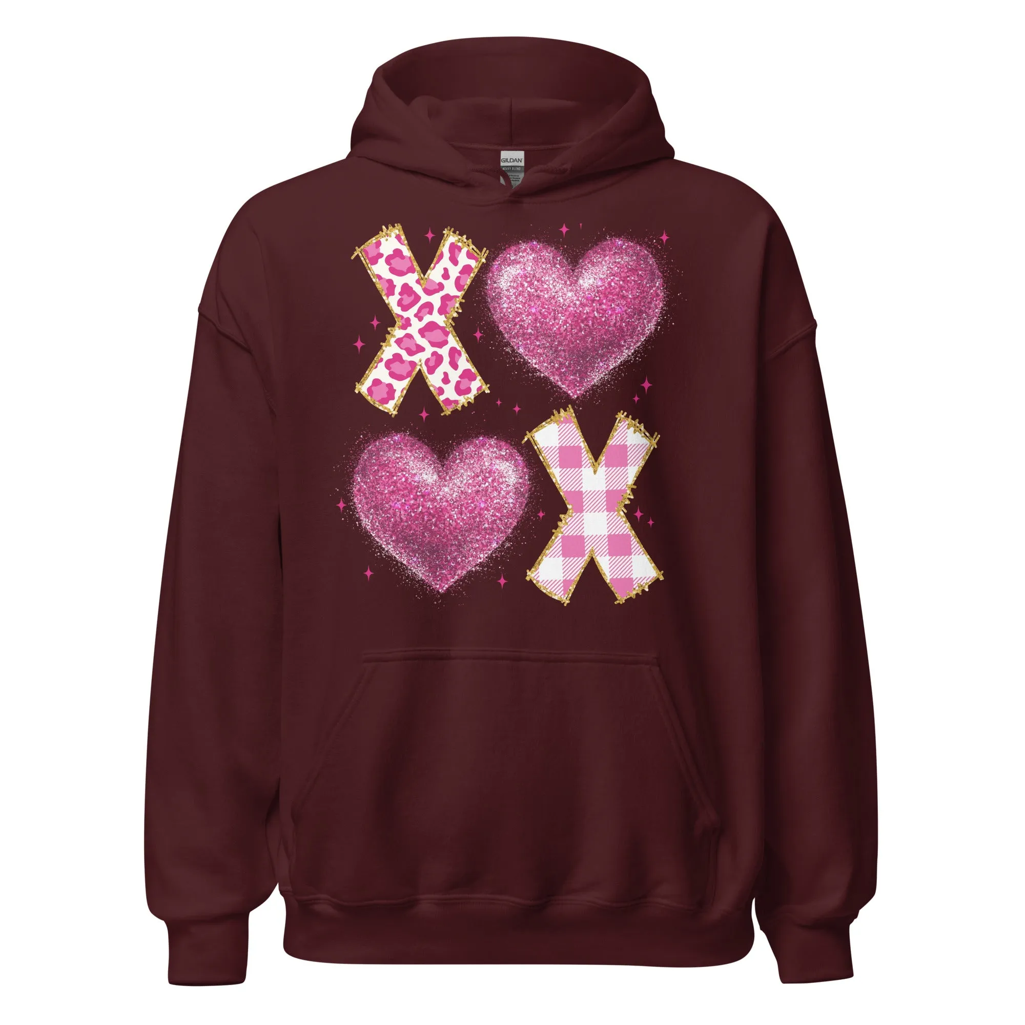 XOXO Pink - Valentine’s Day Hoodie – Celebrate Love in Style