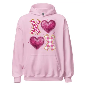 XOXO Pink - Valentine’s Day Hoodie – Celebrate Love in Style