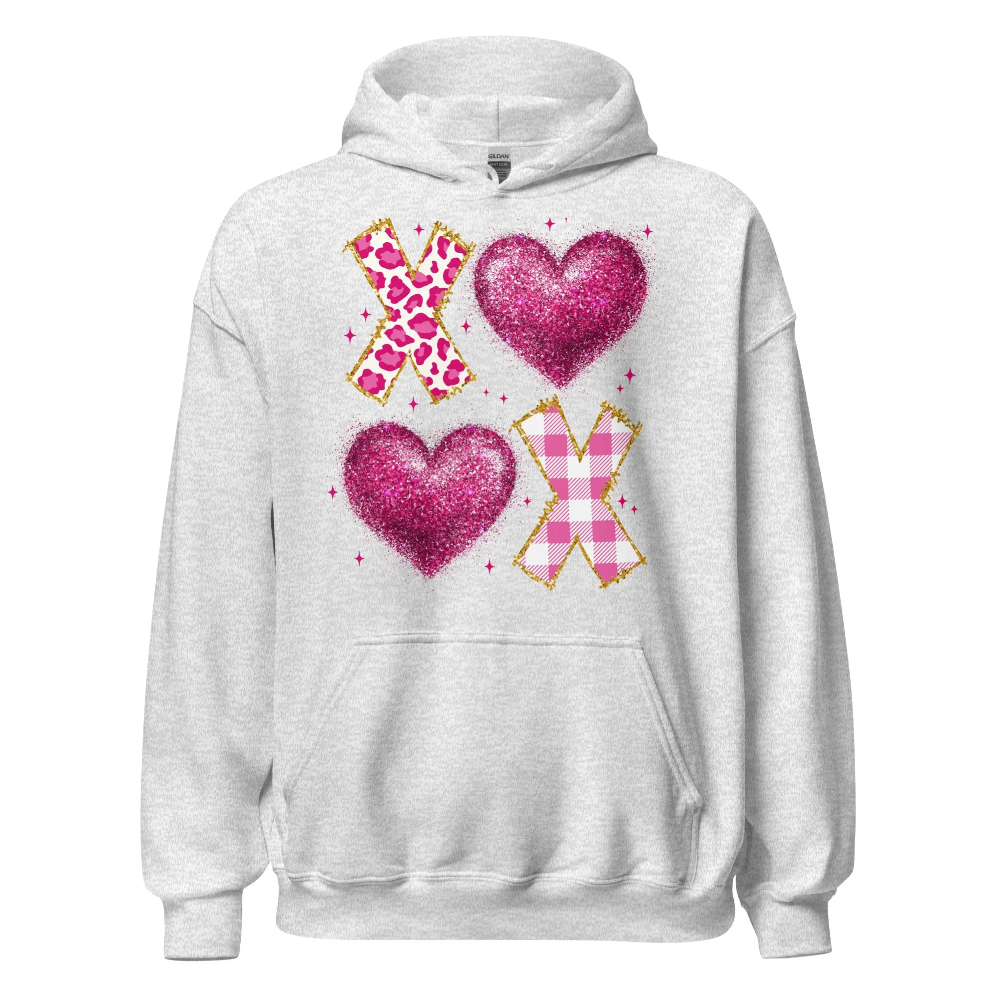 XOXO Pink - Valentine’s Day Hoodie – Celebrate Love in Style