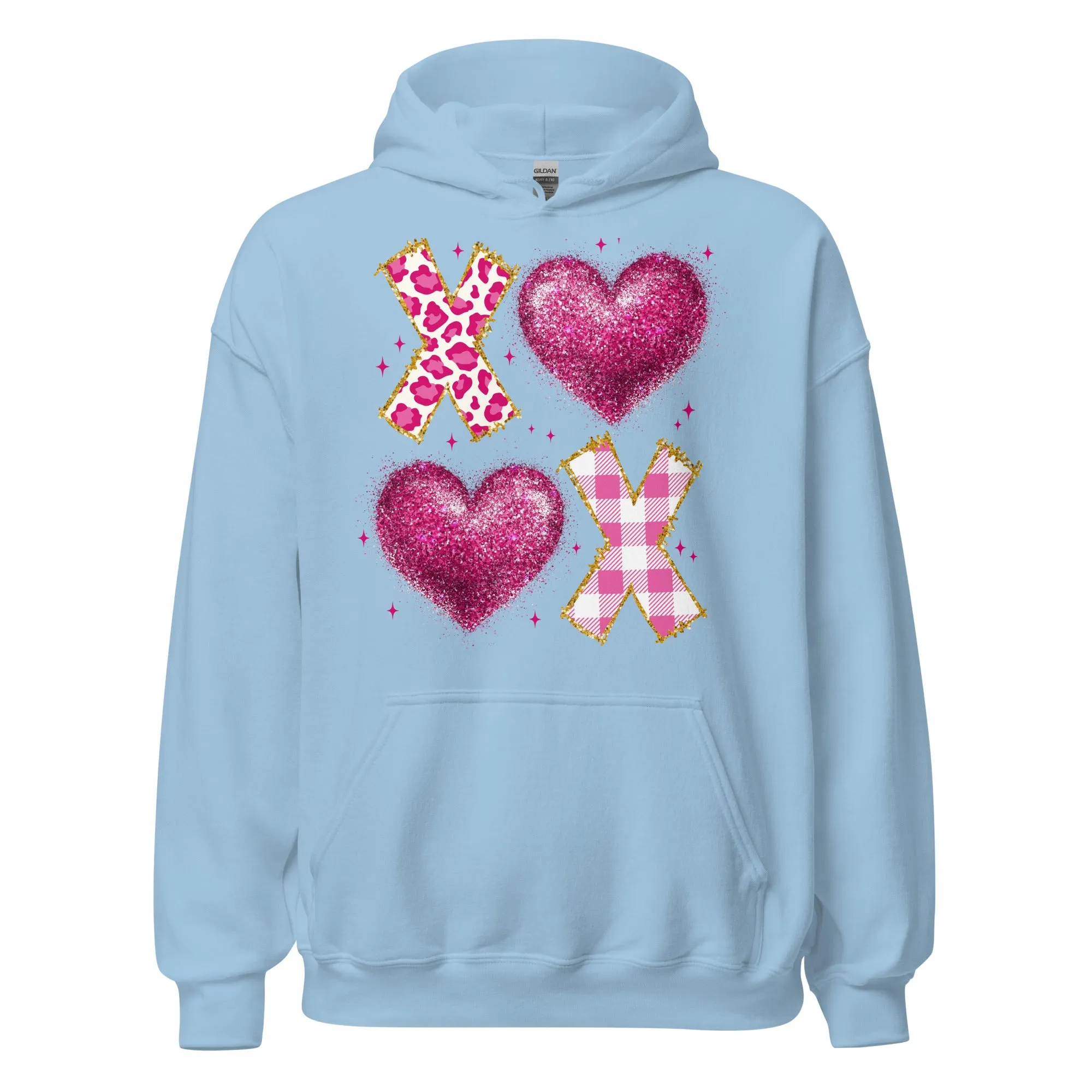 XOXO Pink - Valentine’s Day Hoodie – Celebrate Love in Style