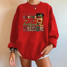 Y2K Trendy Round Neck Casual Autumn Spring Christmas Hoodie