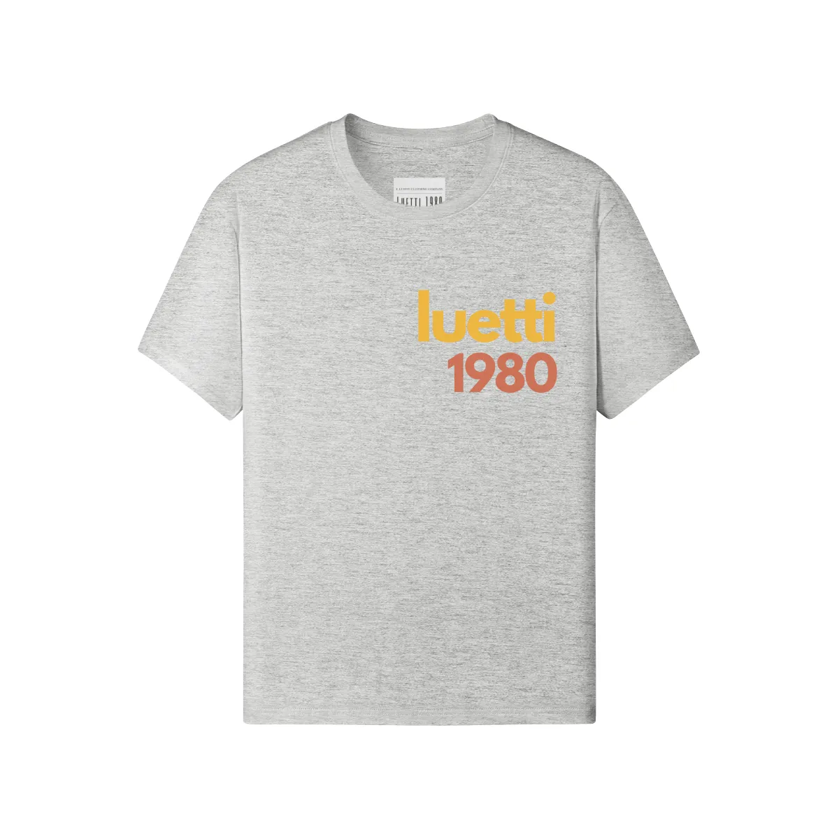 Yellow & Red Logo Luetti 1980 Unisex Classic Fit T-shirt
